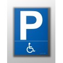 Panneau "Parking pictogramme handicapé"