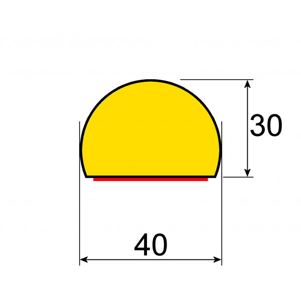 Profilé de protection angle noir et jaune - Abisco