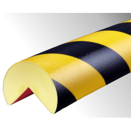 Profil butoir flexible jaune et noir 1 m - modèle A+