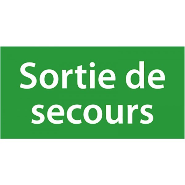 Etiquette De Signalisation - Sortie De Secours - Pour Baes Bloc Autonome