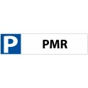 Plaque en PVC "P PMR" pour Butée de Parking