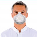 Masque de protection anti-poussières FFP3 pliables à valve - par 20