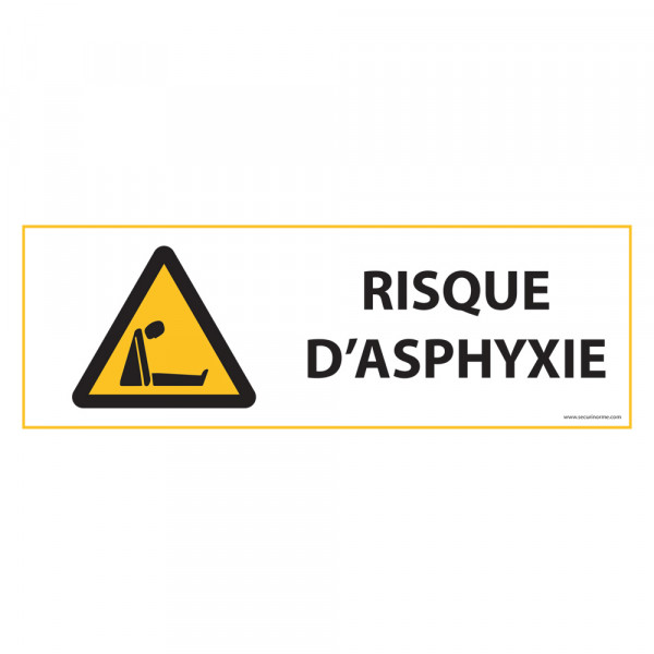 Panneau D'obligation risque D'asphyxie Iso 7010 - W041