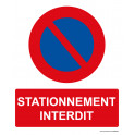 Panneau rectangulaire de sécurité Stationnement interdit