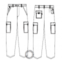 Pantalon workwear Barroud - gris carbonne taille 36