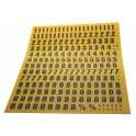 Chiffres magnétiques jaune ou blanc, 17mm ou 39 mm