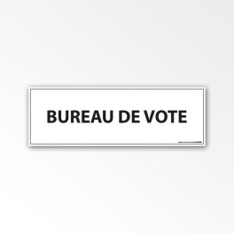 Panneau Bureau de vote