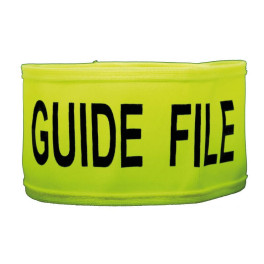 Brassard "Guide file" souple polyester