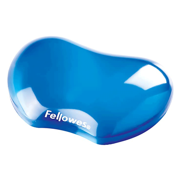 Repose-poignet de souris en gel de silicone souple Coussin d'oreiller à  main cool, support de poignet de souris, ergonomique, translucidité en  forme de cœur, lot de 2, bleu
