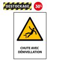 Destock -panneau Iso 7010 - Chute Avec Dénivellation - W008
