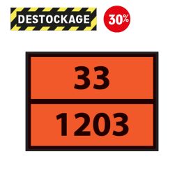 Destock- Plaque Adr Pour Véhicule De Transport - Essence Pour Moteur Automobile