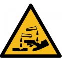 Rouleau D'etiquettes De Danger Iso En 7010 - Substance Corrosive - W023