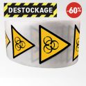 Promo - Rouleau D'etiquettes De Danger Iso En 7010 - Risque Biologique - W009