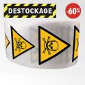 Rouleau D'etiquettes De Danger Iso En 7010 - Matières Toxiques - W016 - 50mm