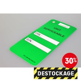 Destock - Etiquettes Métal Blanc -100 X 45 Mm- Par 1000