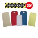 Destock - Etiquettes Papier Oeillet Américain - 7 Couleurs - 4 Formats- Plaquette D'inspection