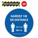 Adhésif De Marquage Au Sol Gardez Vos Distances - Rond 300mm