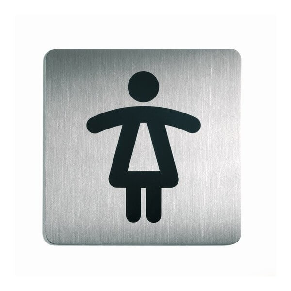 Pictogramme carré pour porte "Toilettes Dames"