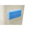 Lot de 10 profilés plats de protection bleu adhésifs 100 mm x 1,15 m