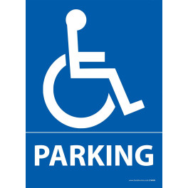 Panneau Parking Logo PMR - Dibond - 3 formats