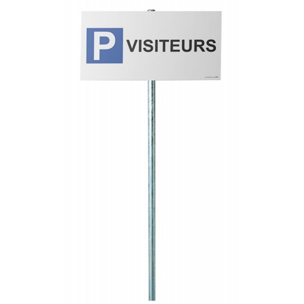 Kit panneau de parking "P VISITEURS"