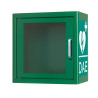 Armoire Métal Intérieure pour DAE - Blanc ou Vert - Acier - 380 x 380 x 200 mm