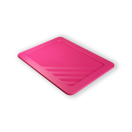 Lot de bacs empilables rose avec couvercles - 6 à 54 litres