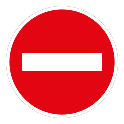 Panneau d'interdiction - Picto Sens Interdit - B1 - ISO 7010