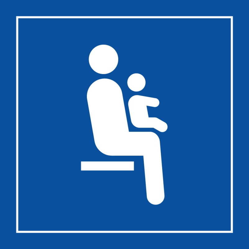 Pictogramme d'information - Siège prioritaire pour personnes avec enfant en bas âge - ISO 7001
