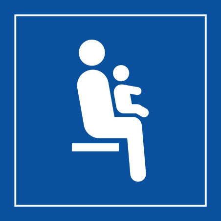 Pictogramme d'information - Siège prioritaire pour personnes avec enfant en bas âge - ISO 7001