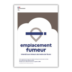 Panneau Signalétique - Emplacement Fumeur