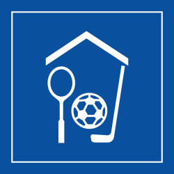 Panneau d'information - Gymnase/Salle de sport - ISO 7001 - Gravoply