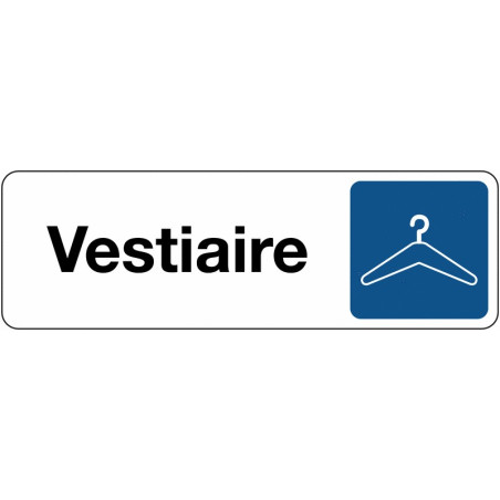 Signalétique vestiaire – Pictogramme cintre – Plaque de porte