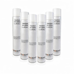 Peinture aérosol - Alkyde blanc - Sèchage 60 min - 500 ml - 6 ex