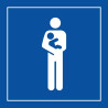 Pictogramme d'information - Accès prioritaire aux personnes avec enfant en bas âge - ISO 7001
