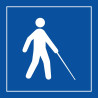 Pictogramme d'information - Accessibilité malvoyant ou aveugle - ISO 7001 - Gravoply