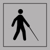 Pictogramme d'information - Accessibilité malvoyant ou aveugle - ISO 7001 - Gravoply