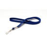 Porte-badge - cordon tube 12 mm avec mousqueton métal - polyester