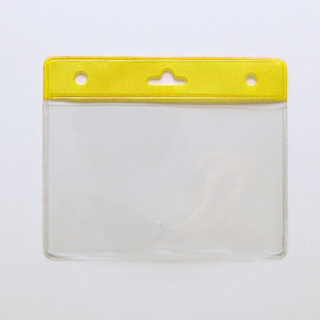 Lot de 100 portes badges souple bandeau - 5 couleurs