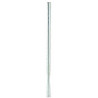 Poteau Flux - Demi Flux à Sceller pour Poubelle Trapi - 50x50x1300mm - Acier Anticorrosion