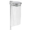 Poteau Flux - Demi Flux à Sceller pour Poubelle Trapi - 50x50x1300mm - Acier Anticorrosion