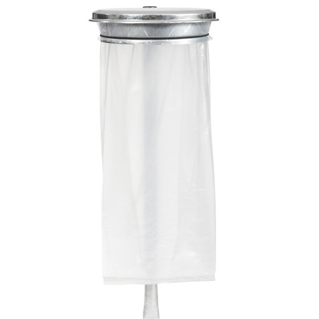 Poteau Flux - Demi Flux à Sceller pour Poubelle Trapi - 50x50x1300mm - Acier Anticorrosion