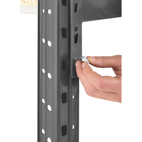 Rayonnage EPSIVOL robuste pour charges semi-lourdes - Lancement facile