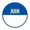 Pastilles - Inventaire Juin - 40 mm - Rouleau de 500