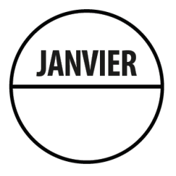 Pastilles - Inventaire Janvier - 40 mm - Rouleau de 500