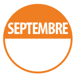 Pastilles - Inventaire Septembre - 40 mm - Rouleau de 500