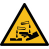Rouleau d'Etiquettes Danger - Substance corrosive - W023