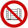 Rouleau Mini Pictogramme d'Interdiction double-face "Ne pas déposer ni entreposer"