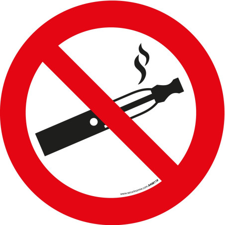 Rouleau de Pictogrammes d'Interdiction "Interdiction de vapoter"