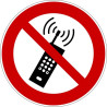 Rouleau Mini Pictogramme d'Interdiction double-face "Interdiction d'activer des téléphones mobiles"